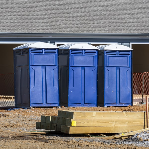 what is the cost difference between standard and deluxe portable restroom rentals in Mount Pleasant Iowa